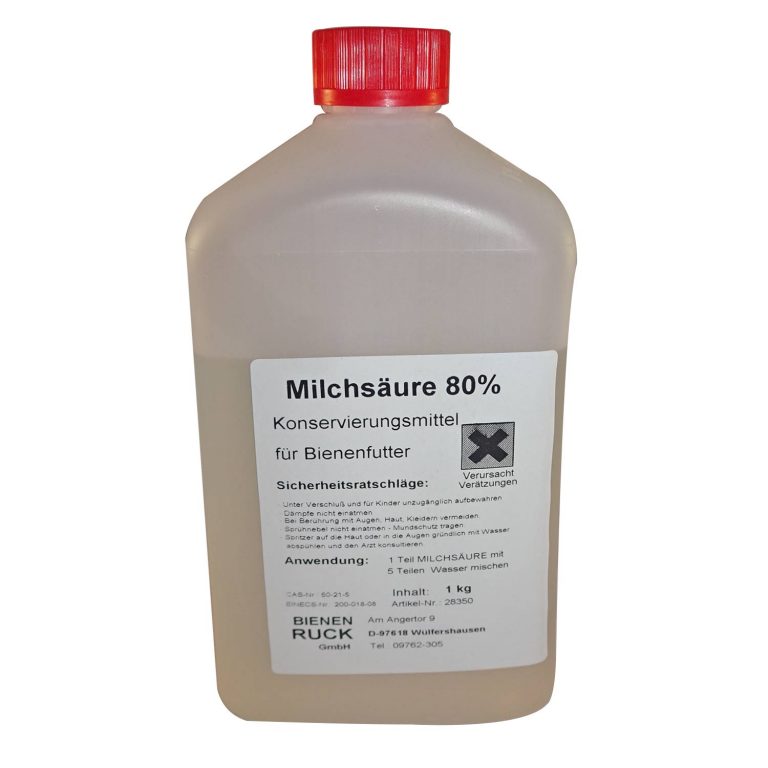 Centra24 Milchsäure 80% 1 Liter (1,2 Kg) – Technische Qualität, L(+) Rechtsdrehend, Zum Entkalken